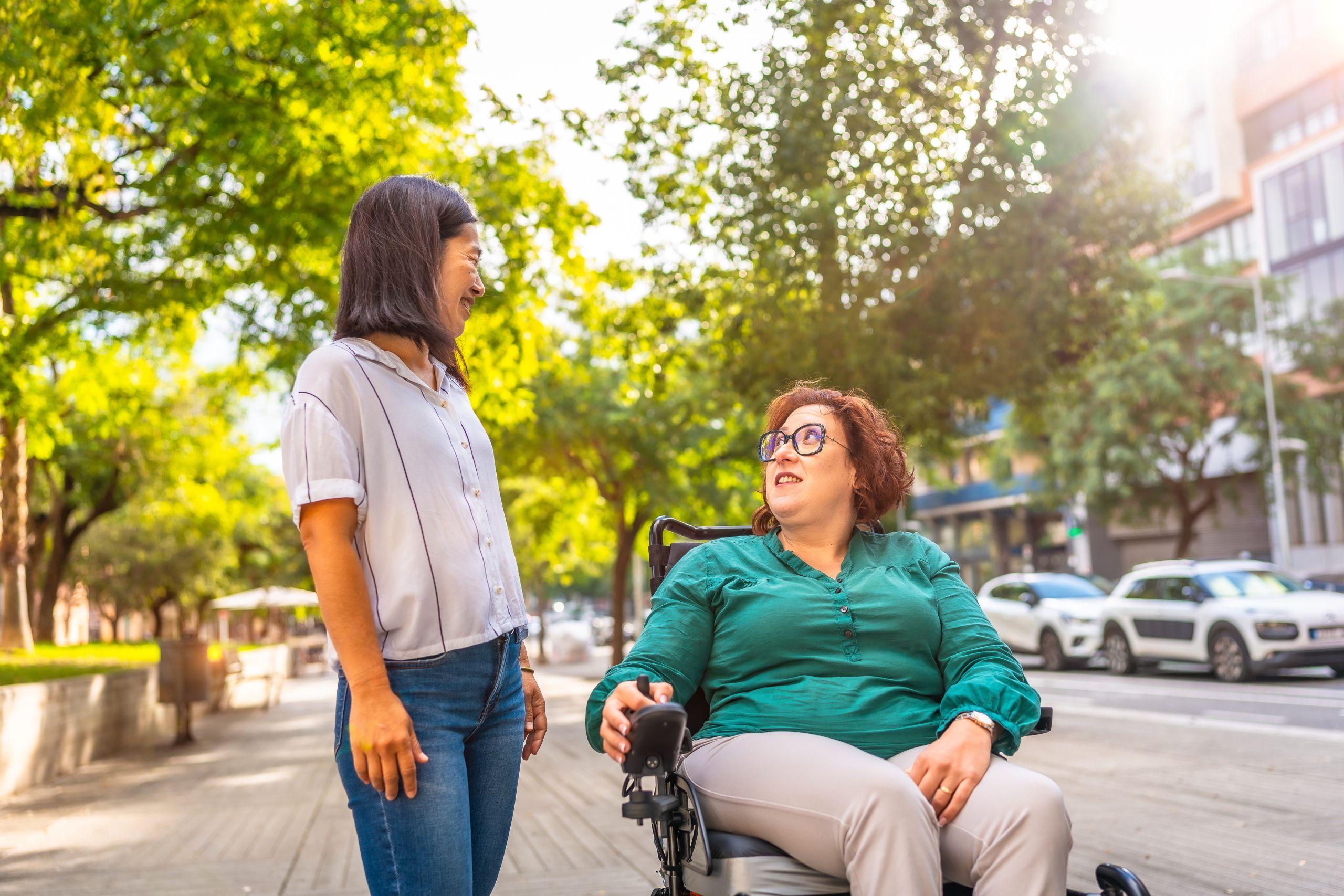 woman in wheelchair